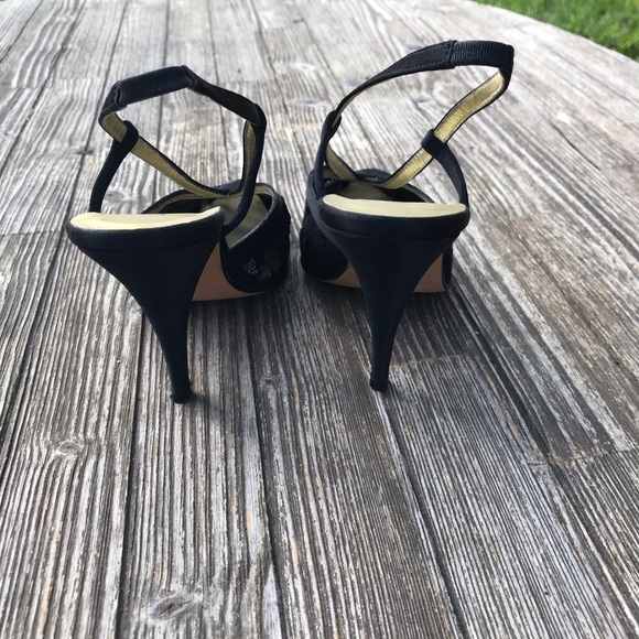Vintage Isaac Mizrahi Lace Pointy Heels 6B - Picture 4 of 6